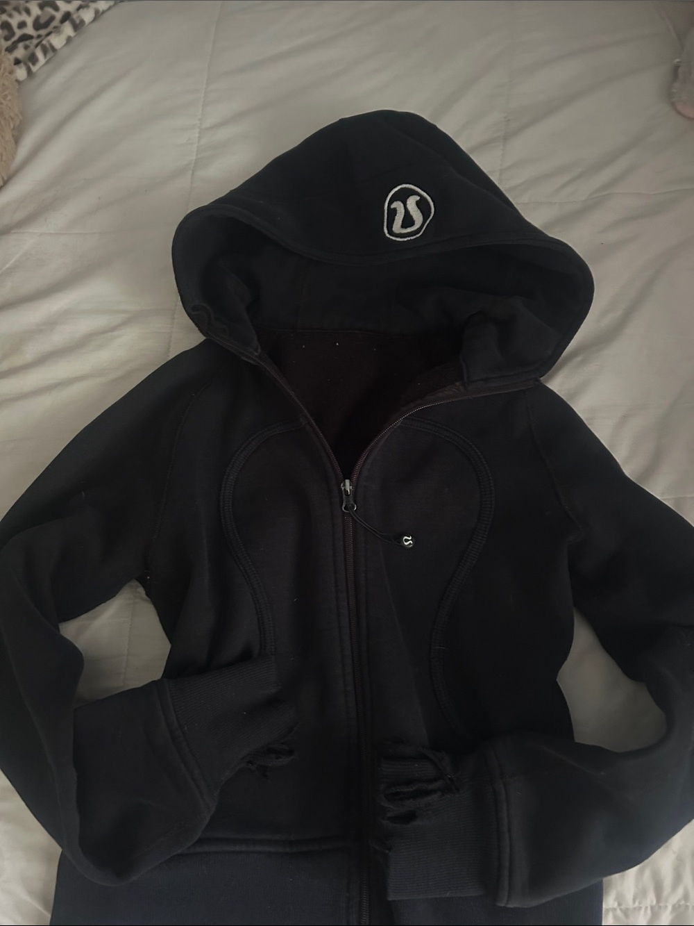 lululemon athletica Black Zip Jacket with Logo - Picture 1 of 6